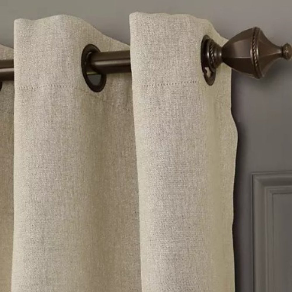 Beautyrest Arlette Window Curtain Creme Brulee x2 - Picture 4 of 6